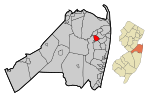 Monmouth County New Jersey Incorporated and Unincorporated areas Shrewsbury Highlighted